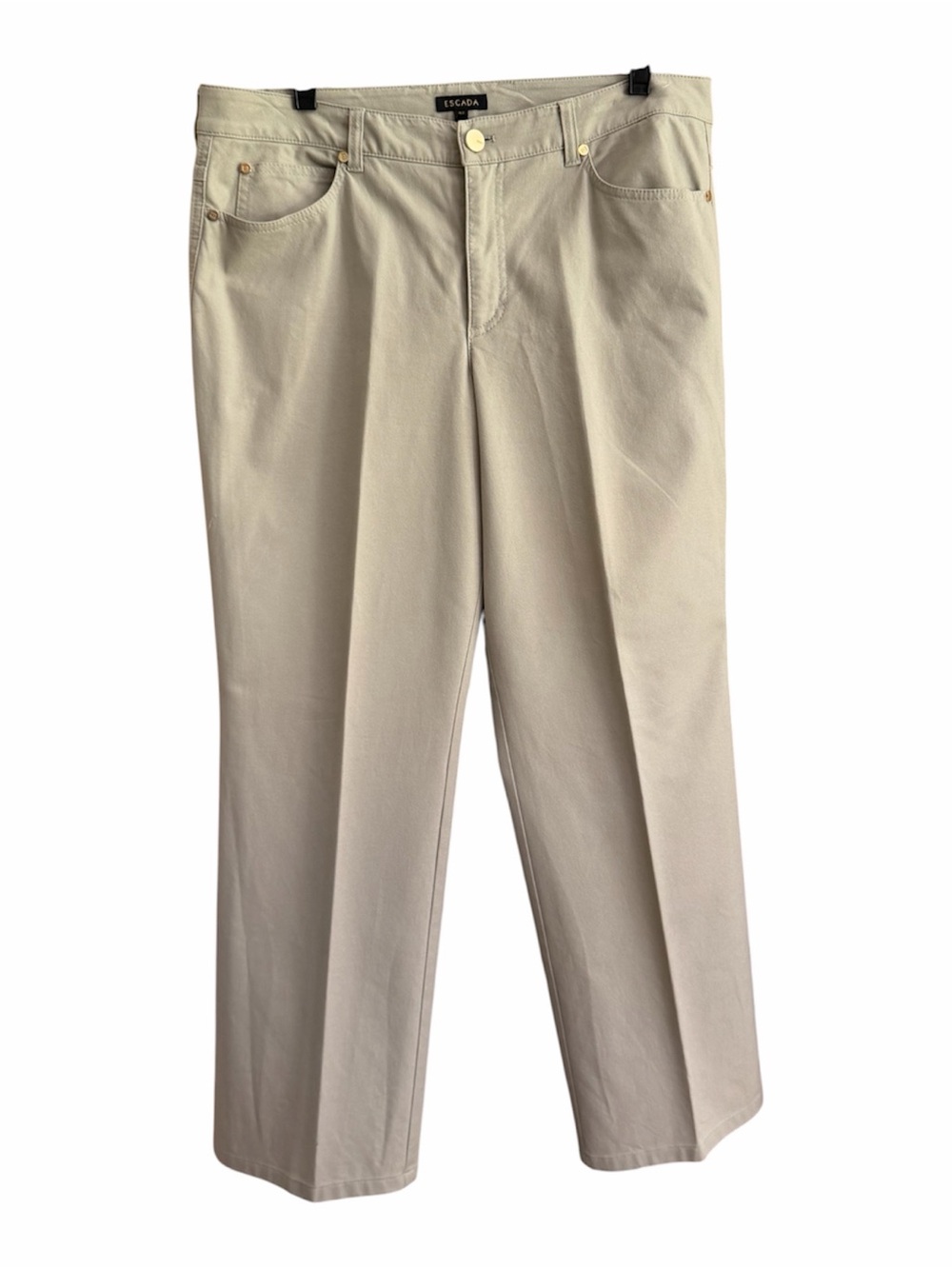 Escada Men's Beige Straight-Leg Chinos